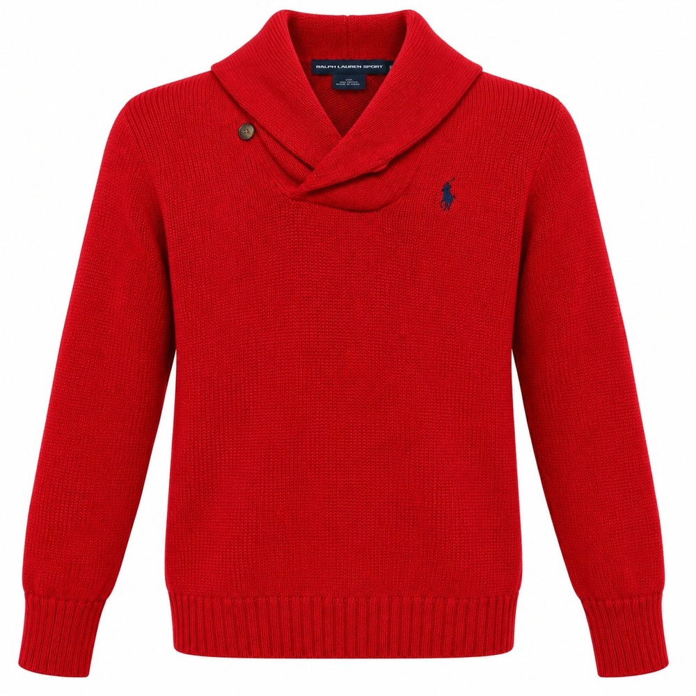 Ralph Lauren Old Money Preppy Shawl Neck Sweater Womens Small Coquette Luxury